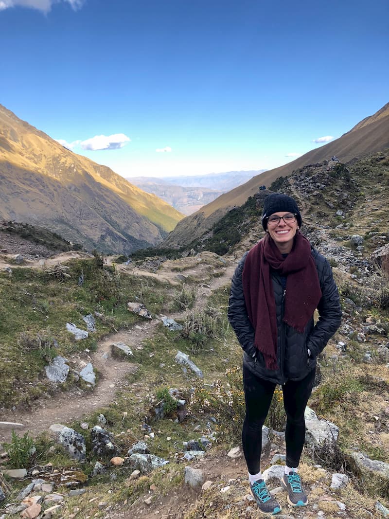 Lauren standing in Peru