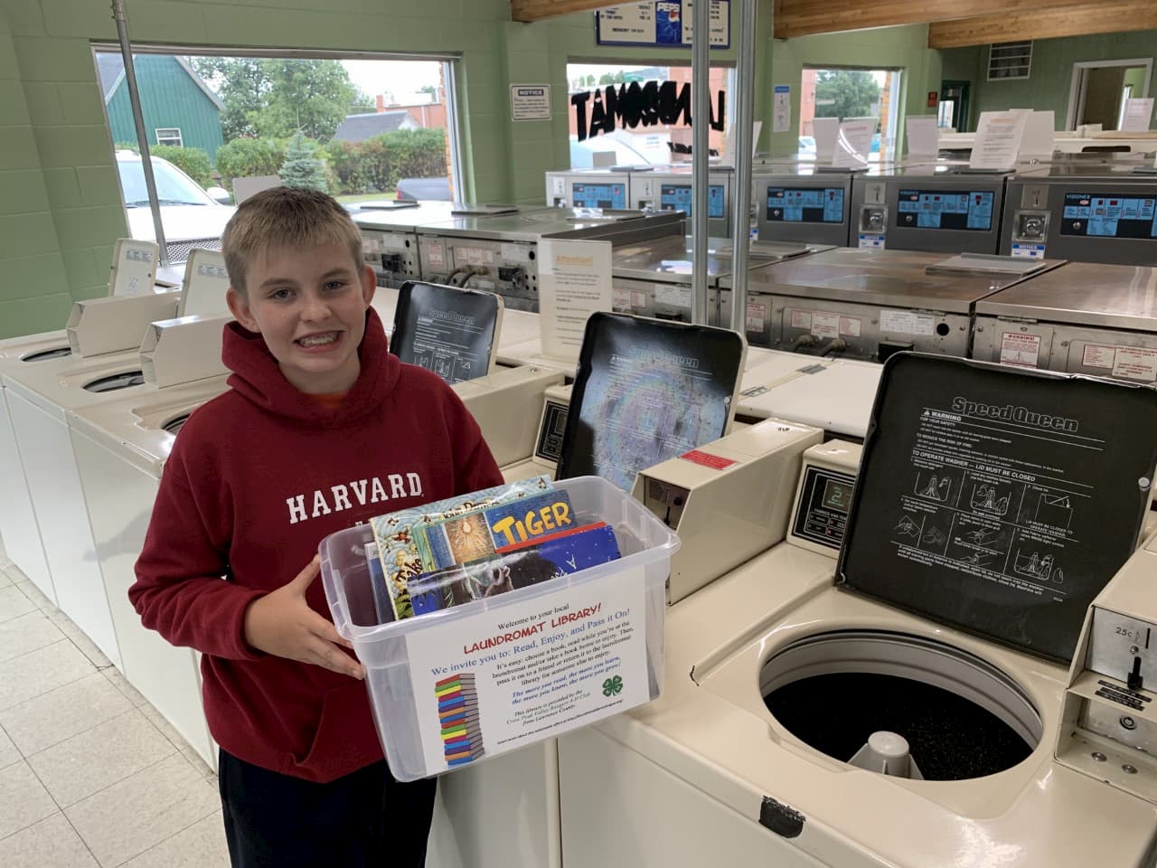 12 year old Bennett - Laundromat Library League