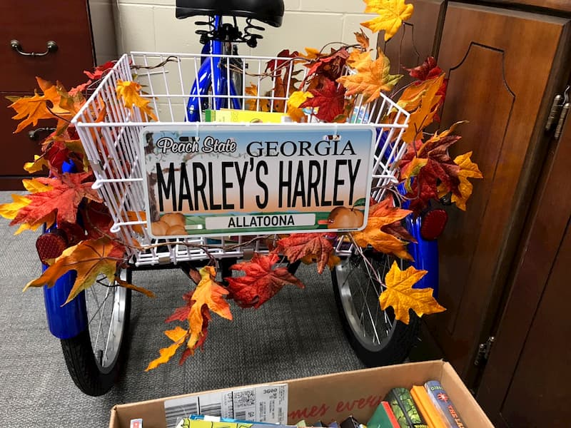 Bookmobile license plate
