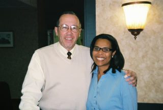 Angie Miles with Jim Trelease