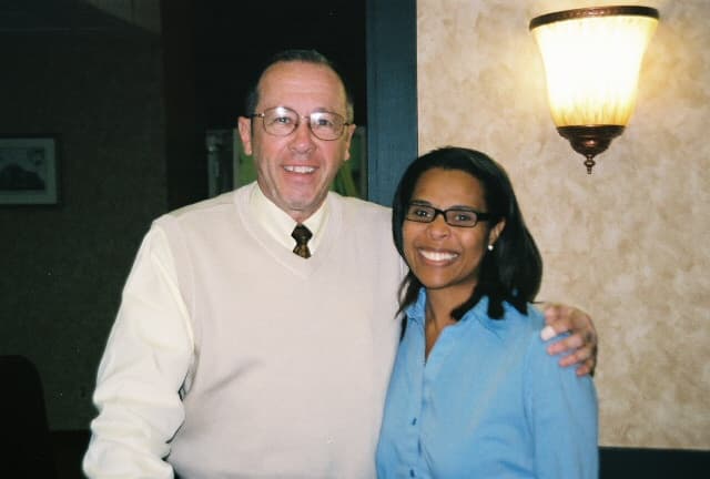 Angie Miles with Jim Trelease